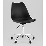 Офисный стул на металлическом основании EGGERY Black пластик варинант исполнения - 1 | Loft Concept в Твери