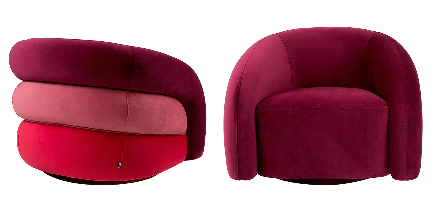 Кресло Eichholtz Chair Novelle Bordeaux Red Velvet Кресло Eichholtz Chair Novelle Bordeaux Red Velvet - Loft-Concept в Твери