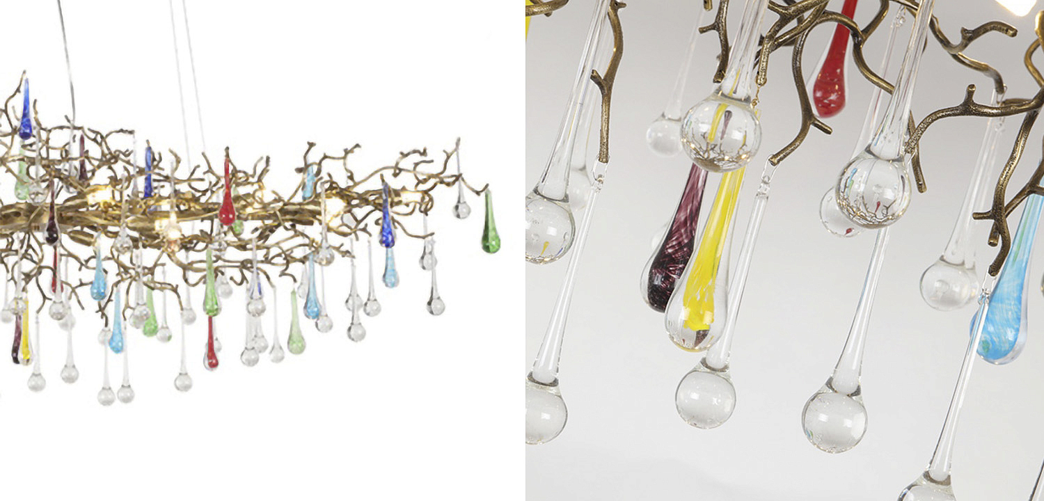 Люстра Waterfall Chandelier Colored Drops Люстра Waterfall Chandelier Colored Drops - Loft-Concept в Твери