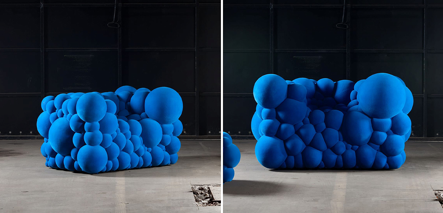 Дизайнерское Кресло Maarten De CEULAER MUTATION Blue Chair Дизайнерское Кресло Maarten De CEULAER MUTATION Blue Chair - Loft-Concept в Твери