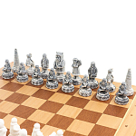 Шахматы Северные народы в ларце из натурального бука Decorative Thematic Chess варинант исполнения - 1 | Loft Concept в Твери