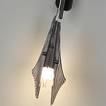 Бра черного цвета с плафоном из рельефного стекла Glass Pod варинант исполнения - 9 | Loft Concept в Твери