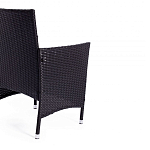 Обеденный комплект из искуственного ротанга Vintara черный варинант исполнения - 3 | Loft Concept в Твери