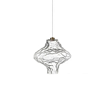 Подвесной светильник с плафоном из фактурного прозрачного стекла Light Ensemble варинант исполнения - 7 | Loft Concept в Твери