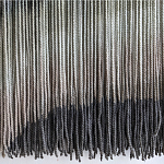 Пейзаж из нитей Макраме Wall decor Black and White Landscape варинант исполнения - 4 | Loft Concept в Твери