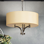 Люстра подвесная с цилиндрическим абажуром кремового цвета Natural Concepts варинант исполнения - 3 | Loft Concept в Твери