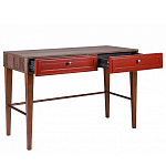 Стол письменный из массива бука с 2-мя ящиками красный Wenge Light варинант исполнения - 3 | Loft Concept в Твери