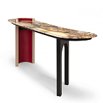 Консоль с овальной столешницей со светодиодной подсветкой Ruby варинант исполнения - 1 | Loft Concept в Твери