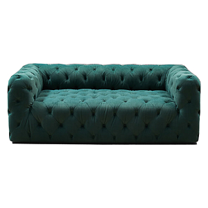 Диван Soho tufted green velor