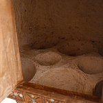 Декоративная винтажная печка из глины с инкрустацией Rarity варинант исполнения - 3 | Loft Concept в Твери