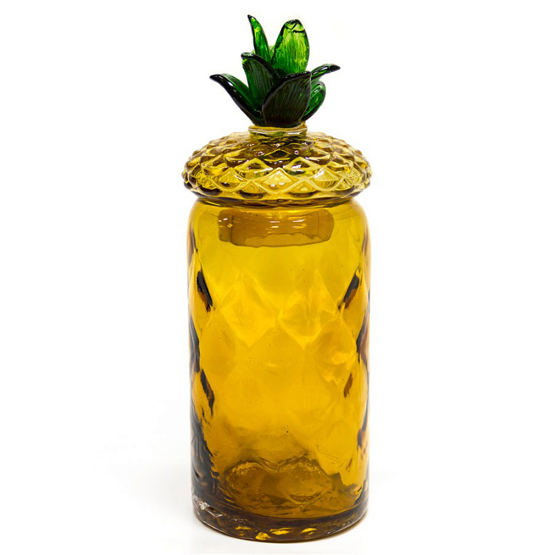 Ваза с крышкой Pineapple Transparent Amber L Янтарь (Amber) Зеленый Ваза с крышкой Pineapple Transparent Amber L Янтарь (Amber) Зеленый в Твери | Loft Concept