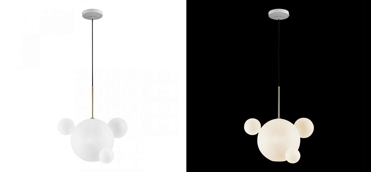 Светильник Giopato & Coombes Bollr Pendant 4 BUBBLE LAMP матовое белое стекло Светильник Giopato & Coombes Bollr Pendant 4 BUBBLE LAMP матовое белое стекло - Loft-Concept в Твери