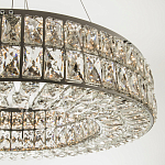 Круглая люстра с хрустальным декором Langlais Crystal Chrome Chandelier варинант исполнения - 2 | Loft Concept в Твери