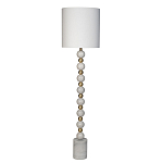 Торшер мраморный с белым абажуром Floor lamp Jewelry варинант исполнения - 1 | Loft Concept в Твери