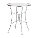 Столик приставной с круглой столешницей на серебристом основании Scenical Table варинант исполнения - 1 | Loft Concept в Твери