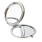 Зеркало карманное двухстороннее круглое из натурального камня Серафинит в подарочной упаковке Silver Stone Mirrors варинант исполнения - 2 | Loft Concept в Твери