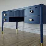 Письменный стол с 4-мя ящиками Elsa Dreams Blue варинант исполнения - 2 | Loft Concept в Твери