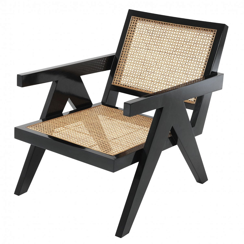 Кресло Eichholtz Chair Adagio Черный Бежевый Кресло Eichholtz Chair Adagio Черный Бежевый в Твери | Loft Concept