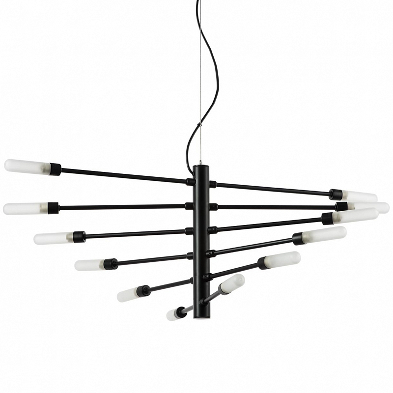 Люстра Gradenigo Chandelier 12 Черный Белый Люстра Gradenigo Chandelier 12 Черный Белый в Твери | Loft Concept