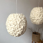 Светильник вязаный из шерсти Wool Oval варинант исполнения - 1 | Loft Concept в Твери