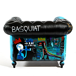 Кресло "Баския и Уорхол" Basquiat Warhol graffiti chair натуральная кожа варинант исполнения - 5 | Loft Concept в Твери
