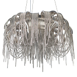 Люстра подвесная круглая с изогнутыми металлическими дугами и ниспадающими цепочками 65 см Atlantis Chain варинант исполнения - 16 | Loft Concept в Твери