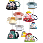 Подвесные светильники в виде чаши с цветочным орнаментом Flower Reversal варинант исполнения - 2 | Loft Concept в Твери