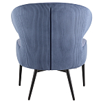 Современное мягкое кресло на металлических ножках Rakush Blue варинант исполнения - 3 | Loft Concept в Твери