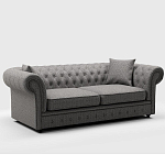 Мебельная ткань Шенилл серый цвет 142 см T4-46 варинант исполнения - 7 | Loft Concept в Твери