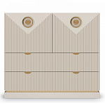 Комод с фактурным фасадом Satin Furniture варинант исполнения - 2 | Loft Concept в Твери