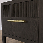 Прикроватная Тумбочка Primo с двумя ящиками Темный орех варинант исполнения - 3 | Loft Concept в Твери