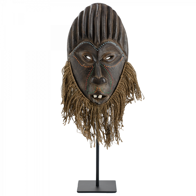 Маска African Mask Jituku Коричневый Черный Маска African Mask Jituku Коричневый Черный в Твери | Loft Concept
