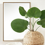 Зеркало прямоугольное в фактурной золотой раме Reflective Fabric варинант исполнения - 5 | Loft Concept в Твери