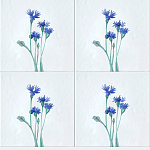 Плитка с узором Васильки варинант исполнения - 1 | Loft Concept в Твери