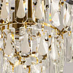 Люстра многоярусная с овальными прозрачными подвесками 36 см Harmonica варинант исполнения - 9 | Loft Concept в Твери