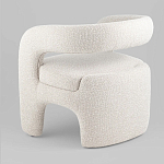 Кресло дизайнерское для лаунж зоны жемчужного цвета Pearl Lounge варинант исполнения - 6 | Loft Concept в Твери