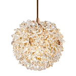 Подвесной хрустальный светильник шарообразной формы Amber Crystal Hanging Light 12 варинант исполнения - 1 | Loft Concept в Твери