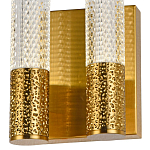 Бра с двумя плафонами латунь Dew Drops Tube Duo Brass Wall Lamp варинант исполнения - 3 | Loft Concept в Твери