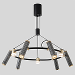 Люстра круглая с 9-ю цилиндрическими плафонами на магнитном креплении Bronze Concert варинант исполнения - 3 | Loft Concept в Твери