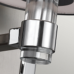 Бра цвета хром с белым цилиндрическим стеклянным плафоном Feiss варинант исполнения - 4 | Loft Concept в Твери