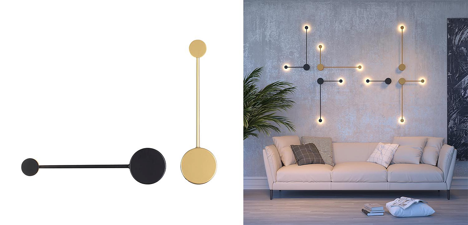 Бра Pin Wall Light Black 40 Бра Pin Wall Light Black 40 - Loft-Concept в Твери