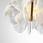 Люстра с крупными рельефным декором в виде лепестков 60 см Ethereal Bloom варинант исполнения - 5 | Loft Concept в Твери