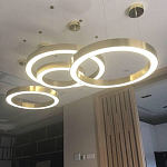 Люстра Light Ring Horizontal Латунь варинант исполнения - 2 | Loft Concept в Твери