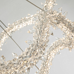 Двухъярусная кольцевая люстра с хрустальным декором Gilbertine Crystal Wavy Ring Chandelier варинант исполнения - 4 | Loft Concept в Твери