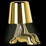 Настольная лампа фигурная цвета золото с гладким абажуром Высота 16 см Sophia варинант исполнения - 3 | Loft Concept в Твери