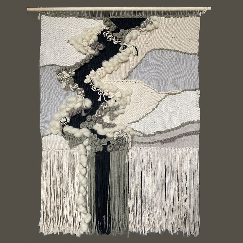 Панно ручная работа Черно-Белый Природный Орнамент  Белый Черный в Твери | Loft Concept 