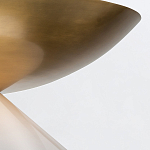 Подвесной светильник латунного цвета с конусовидным белым плафоном Quintiesse варинант исполнения - 12 | Loft Concept в Твери