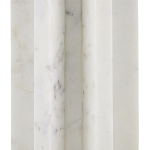 Настольная лампа мраморная с тканевым цилиндрическим абажуром Sharpened варинант исполнения - 1 | Loft Concept в Твери