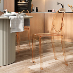 Прозрачный стул с янтарным оттенком LOUIS GHOST CHAIR варинант исполнения - 8 | Loft Concept в Твери