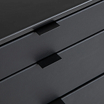 Комод из металла и кожи Guarin Chest of Drawers варинант исполнения - 5 | Loft Concept в Твери